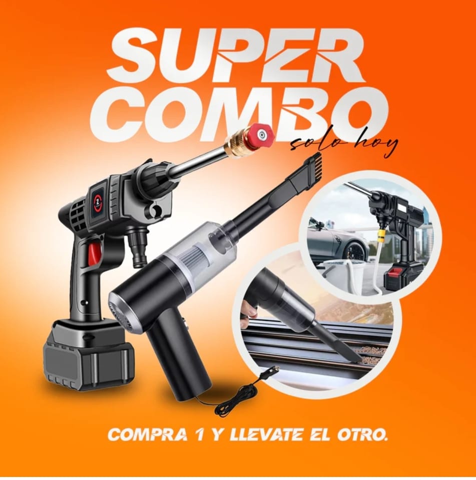 HIDROLAVADORA + MINI ASPIRADORA